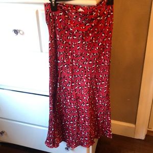 Red Maxi Urban Outfitters Skirt